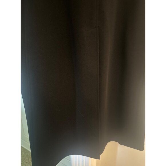 Vintage 70s Sears Mens Store Black Overcoat 42L The Traveller Knit Classic Long - Picture 6 of 6